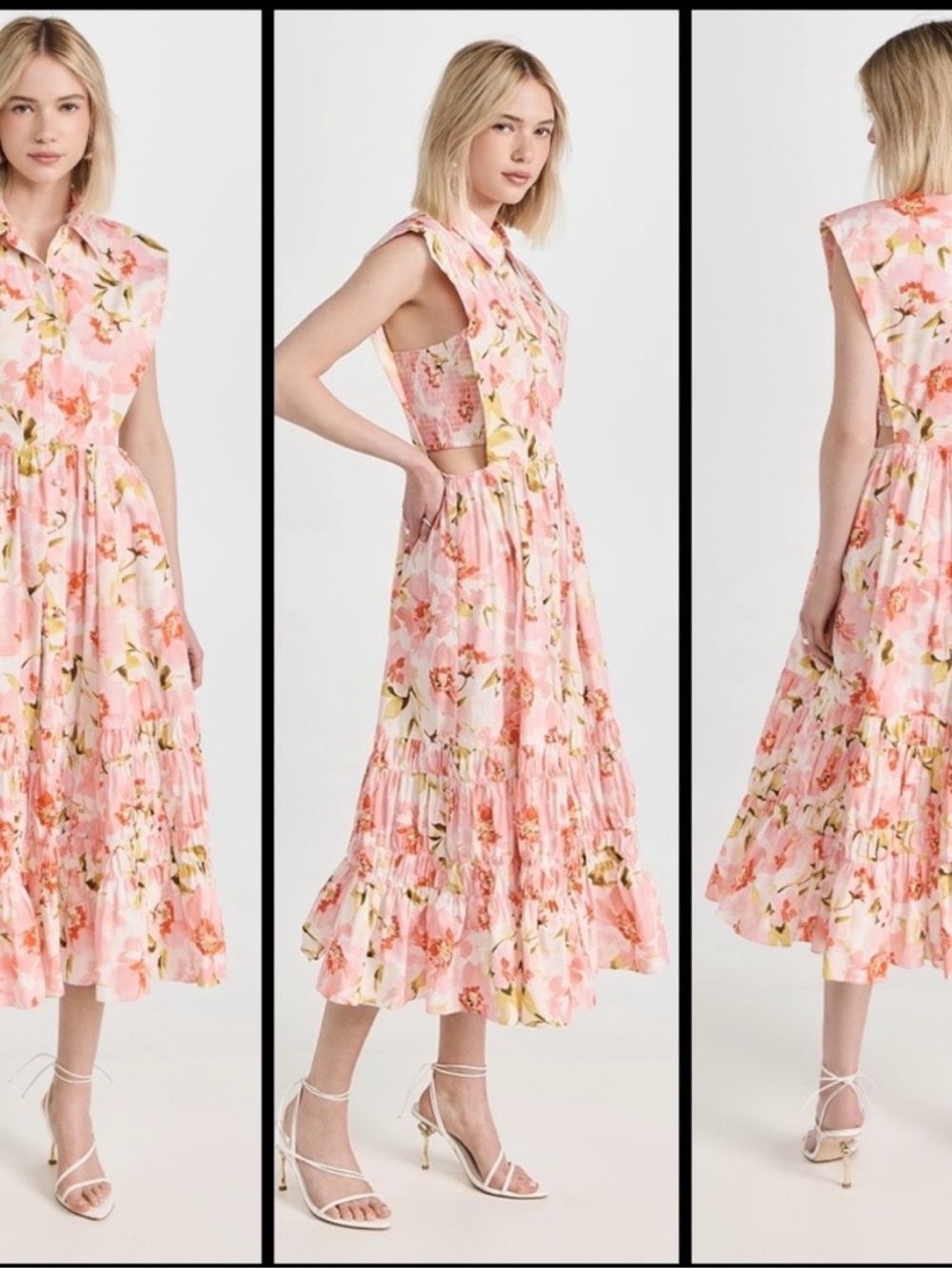 Misa Nicole Dress by Marija Krsikapa Pink Floral Sleeveless Maxi Dress - Picture 7 of 16